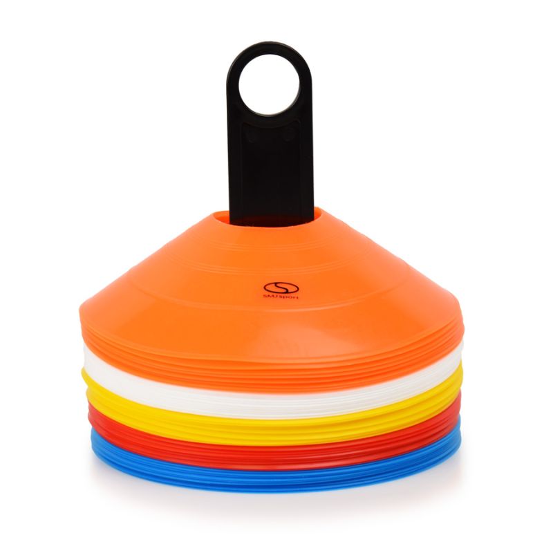 Conical plate cones 50 pcs + stand / TT50-19MULTI edzéssegítő