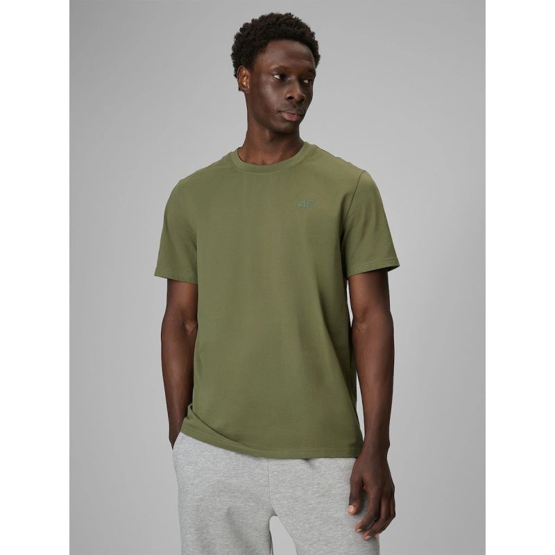 Men's regular plain T-shirt 4F 4FRSS26TTSHM4261-44S shirts