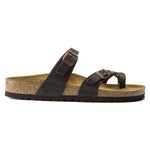Birkenstock Mayari Habana Narrow Women's Flip-Flops, Nubuck Leather, Brown (0171323) barna papucs