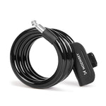Wozinsky WPB-01R Portable Bike Lock with Anti-Theft Cable and 2 Keys for Electric Bikes and Motorcycles - Black fekete elektronika 304004-199009