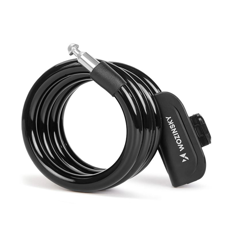Wozinsky WPB-01R Portable Bike Lock with Anti-Theft Cable and 2 Keys for Electric Bikes and Motorcycles - Black fekete elektronika 304004-199009