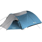 NILS CAMP trekker NC6012 camping tent blue-gray szürke hátizsák