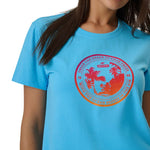 4F Women's T-shirt F2718 33S kék póló 4FWSS26TTSHF271833S
