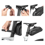 Rockbros B69 bicycle saddle 1.8l with easy release system - black fekete táska