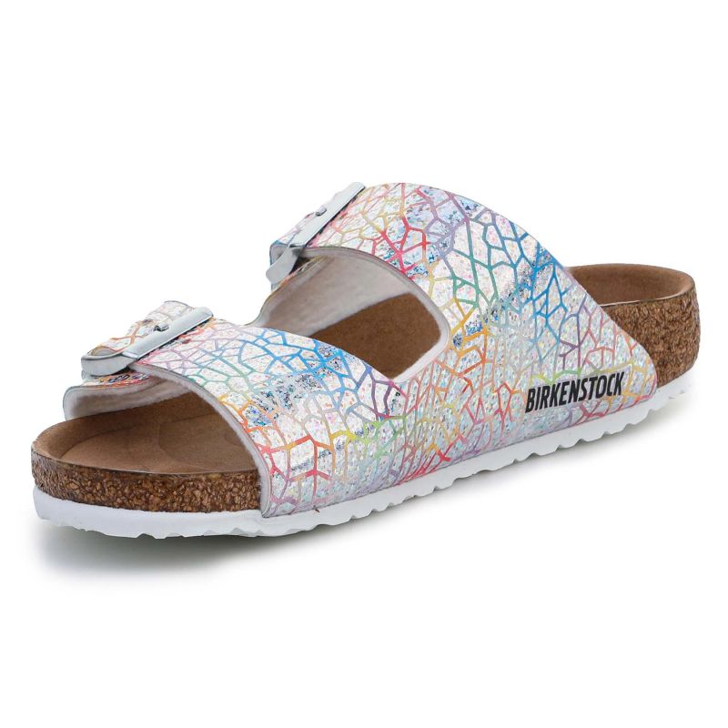 Birkenstock Arizona Kids Flashy Hologram Silver Jr 1022173 cipő