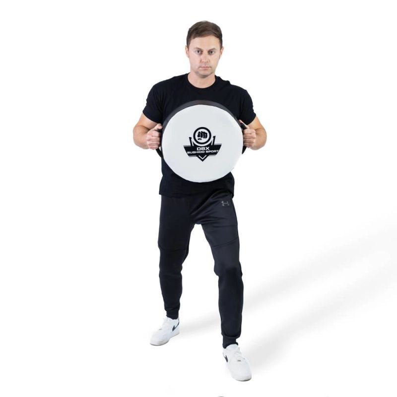 DBX Bushido Round and lightweight training shield | TO-White czarna training equipment, shields