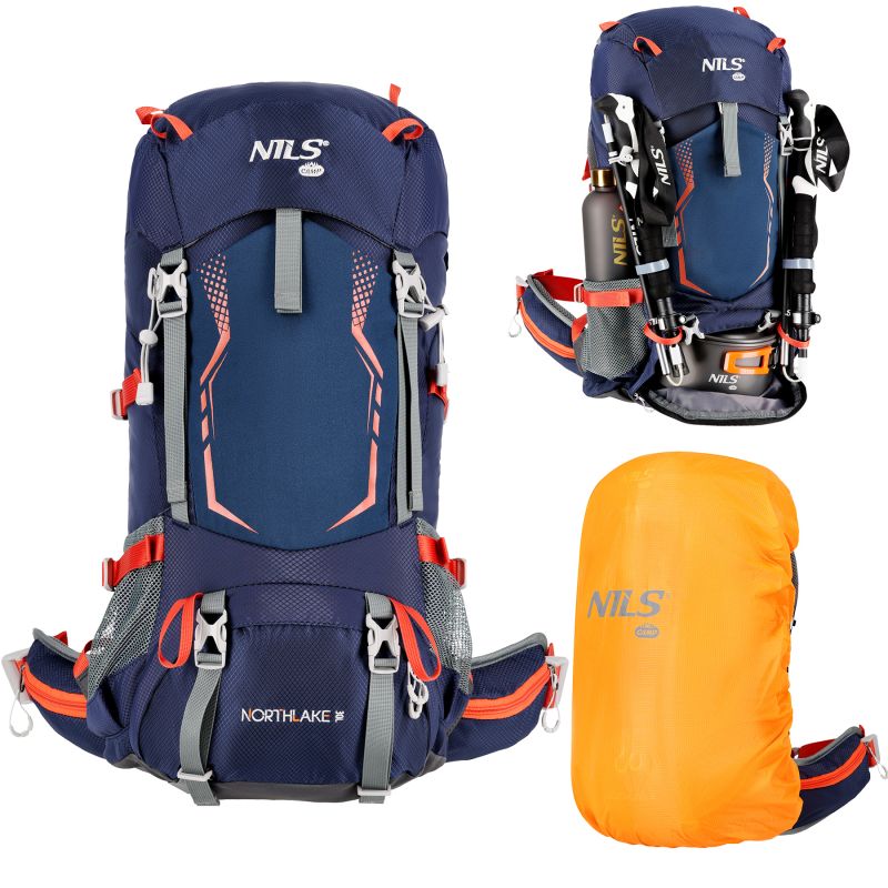 Nc1993 Northlake Navy Blue Tourist Backpack 30l+10 Nils Camp sötétkék hátizsák