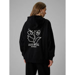 Women's loose sweatshirt with hood 4F