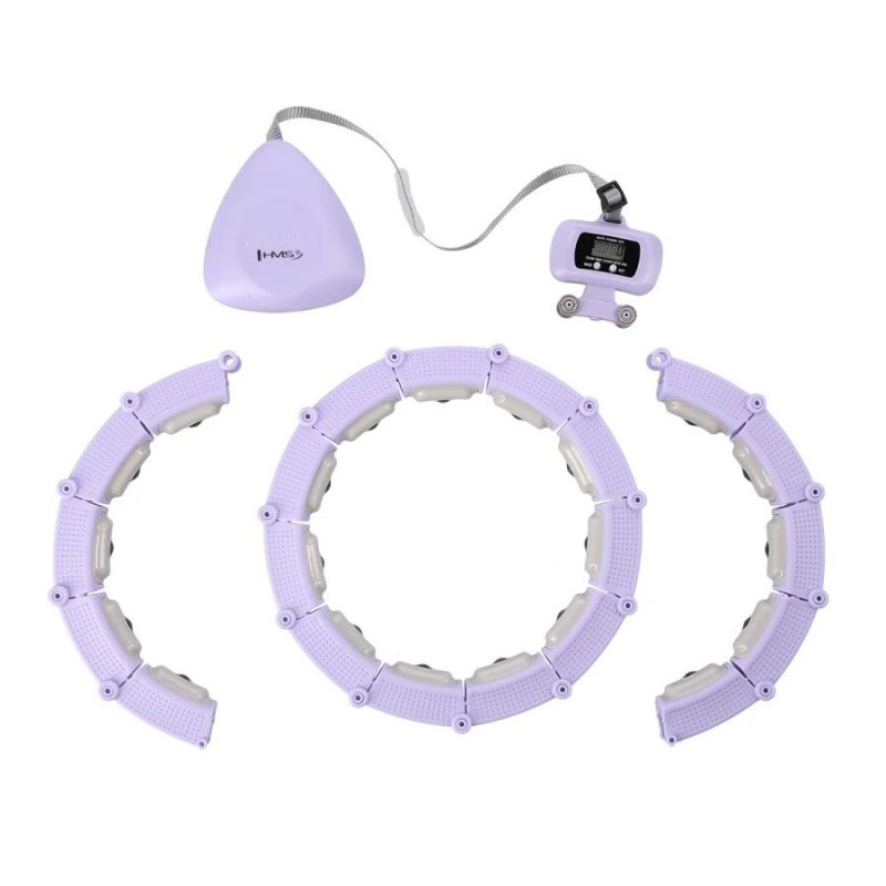 HMS Hula hoop HHM14 with magnets, weight and counter purple lila edzéssegítő 17-44-579