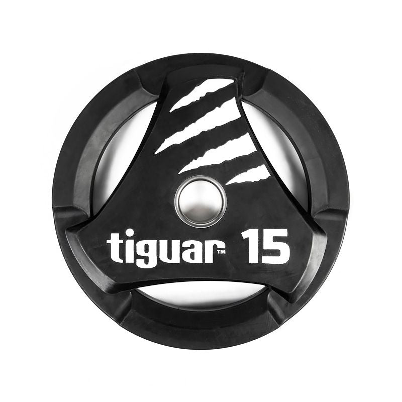 Tiguar PU Olympic plate 15 kg fekete kiegészítő TI-WTPU01500