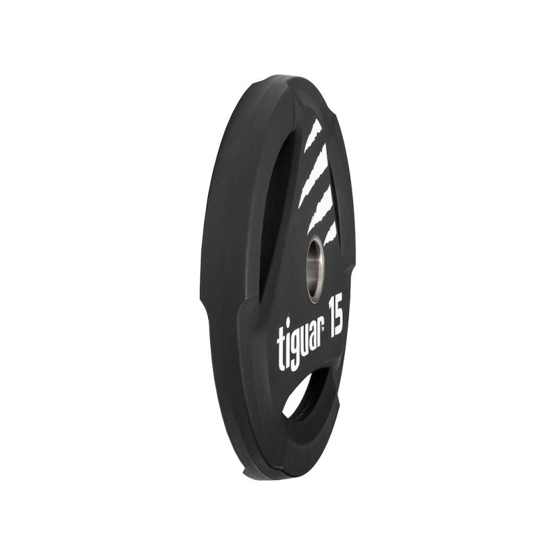 Tiguar PU Olympic plate 15 kg fekete kiegészítő TI-WTPU01500