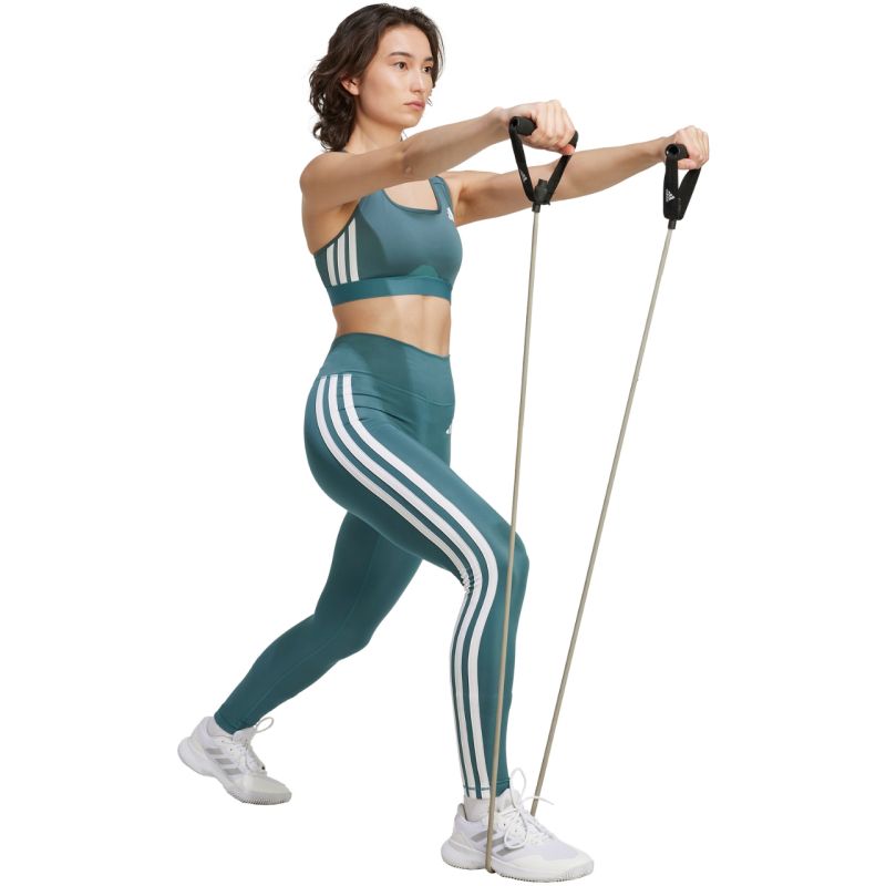 adidas Optime Essentials 3-Stripes 7/8 Women's Leggings Green JY2152 General