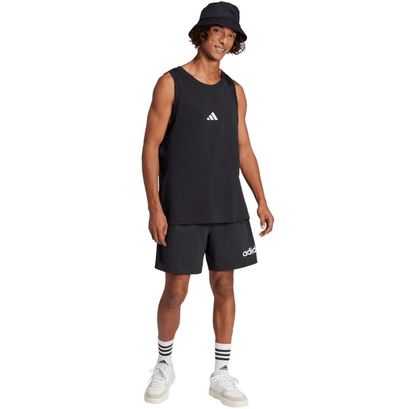 Adidas Men's Essentials Small Logo Tank Black 2xs póló JE8986
