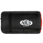 NILS CAMP NC2012 sleeping black and red piros hátizsák