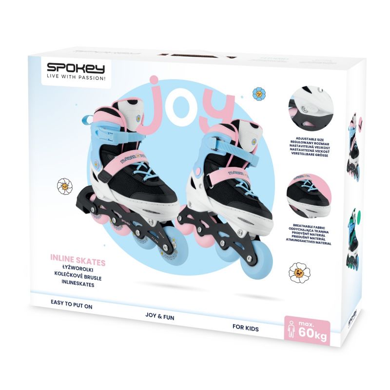 Spokey Joy Jr Roller Skates SPK-942278 size 27-30 GN/BL Szabadidő kiegészítő