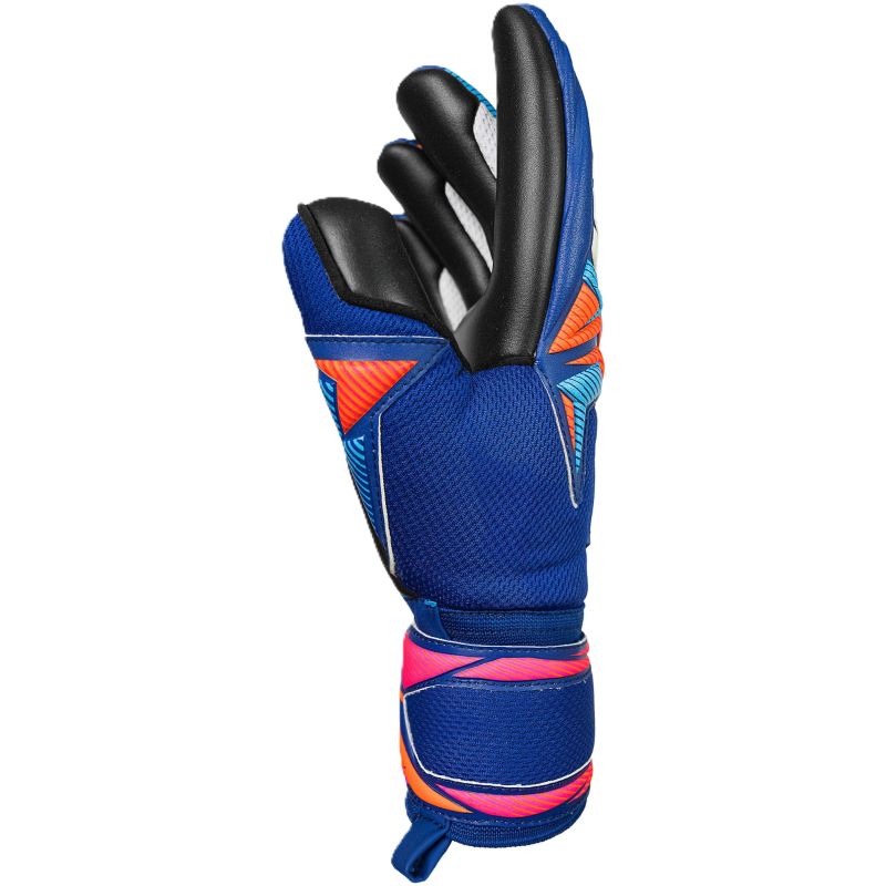 Reusch Attrakt Infinity Evolution NC Goalkeeper Gloves Blue-Black 5670725 fekete kapuskesztyű