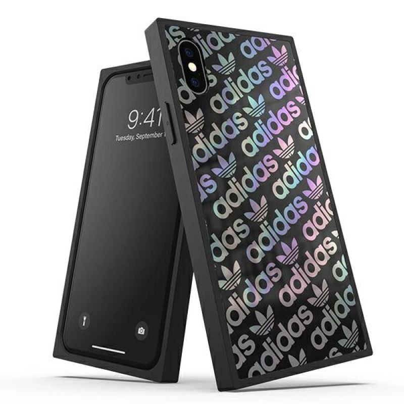 Adidas OR Square Case for iPhone X / Xs - fekete cases