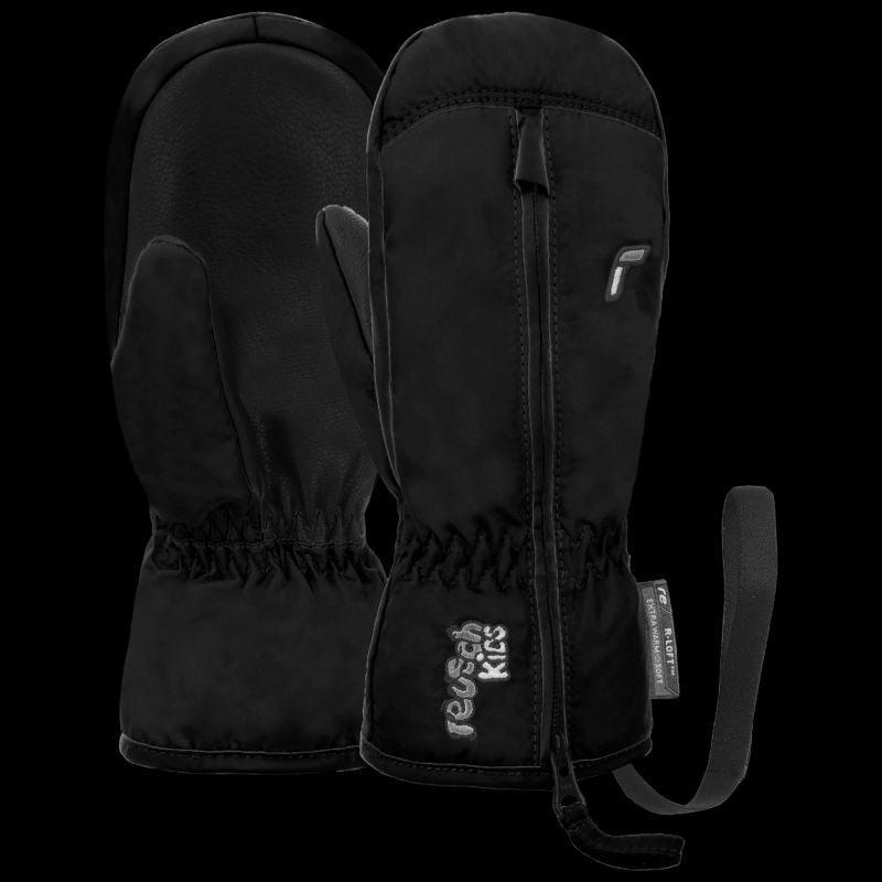 reusch Ben Mitten children's winter gloves, breathable, insulated, black ( ) i gloves