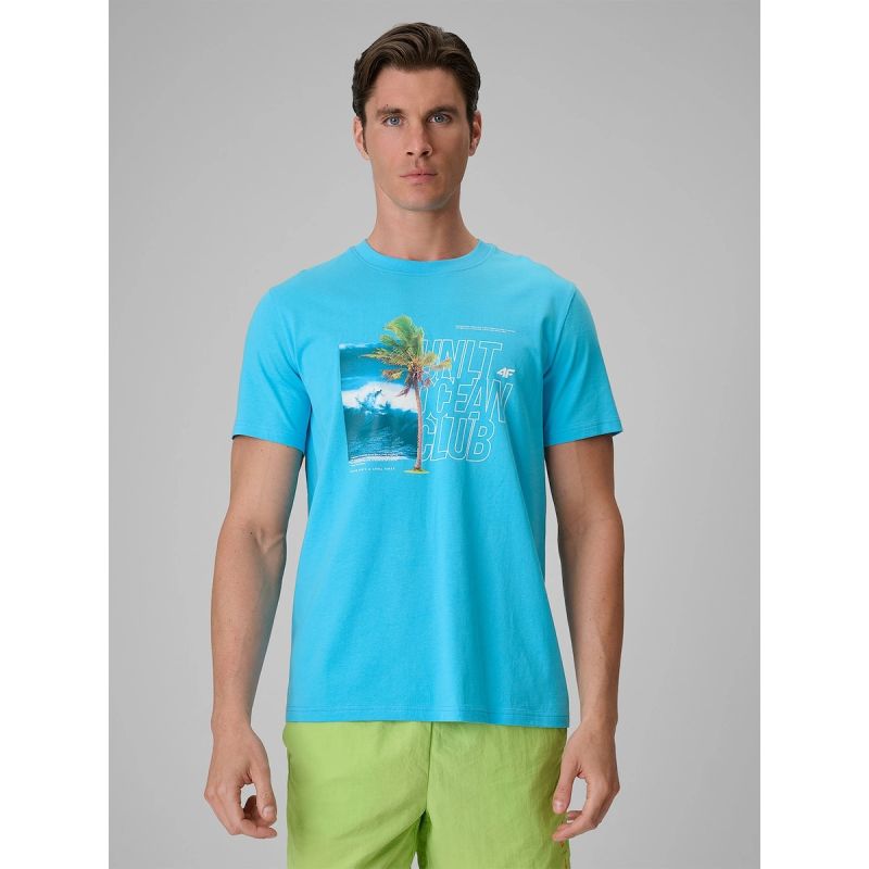 4F Men's regular printed T-shirt póló 4FRSS26TTSHM4303-33S