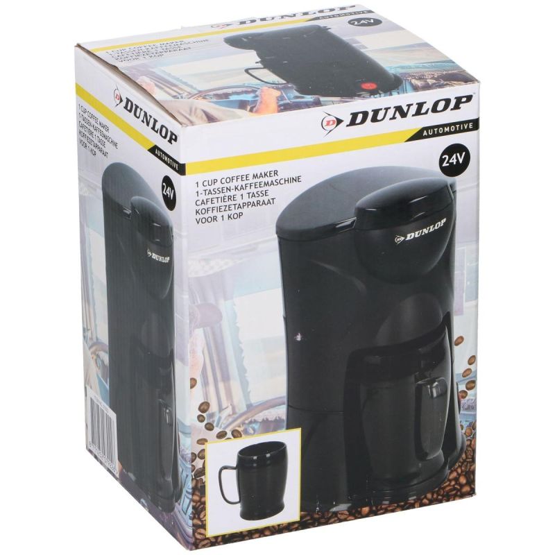 Dunlop 24v Travel Car Coffee Maker fekete tourist equipment GSP-52079226
