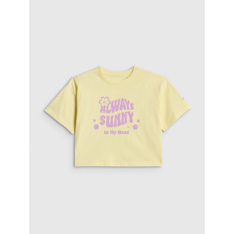 4F Loose T-shirt with a girl's print 158/164 ruházat 4FJRSS26TTSHF3908-72S