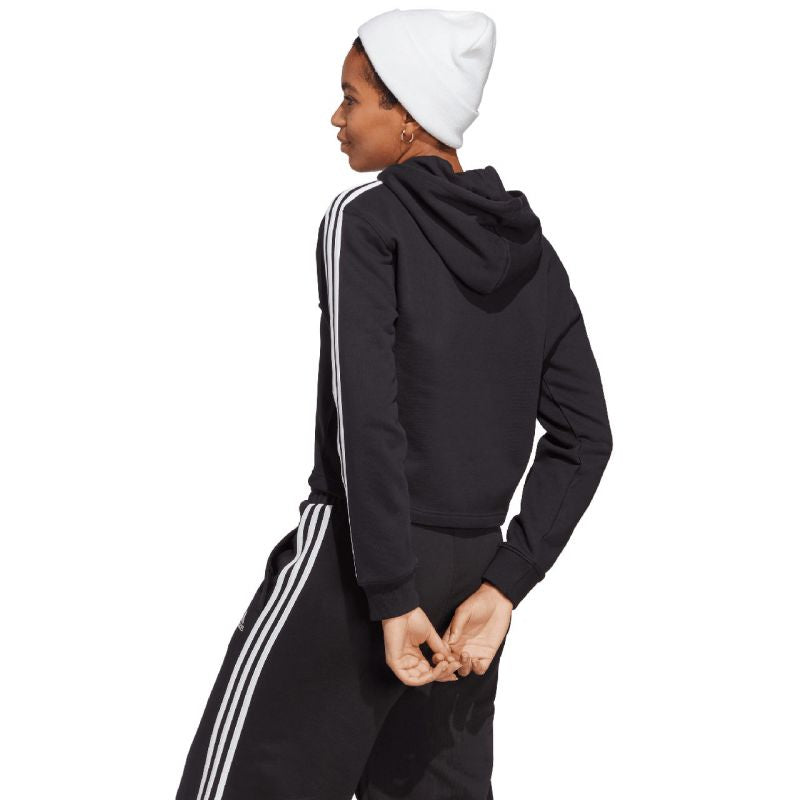 adidas Essentials 3-Stripes French Terry Crop Hoodie W IC8767 Kapucnis pulóver