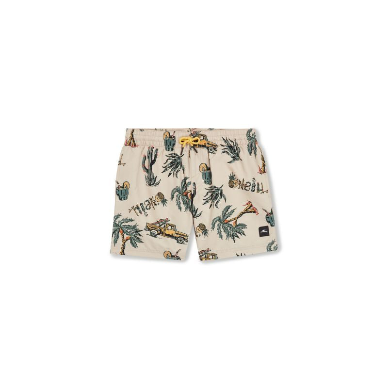 O'Neill O'Neil Mix & Match Cali Print 13'' Swim Jr bézs shorts, swimming shorts