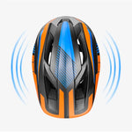 Rockbros TT- children's bicycle helmet with removable chinbar, size S - black and orange czarny || pomarańczowy \ s helmets, martial arts equipment