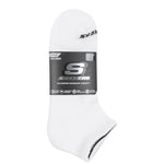Skechers 3pk Unisex Terry Qtr Crew White