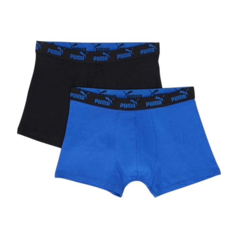 Puma men's boxer briefs 2-Pack blue black comfortable cotton kék alsónemű