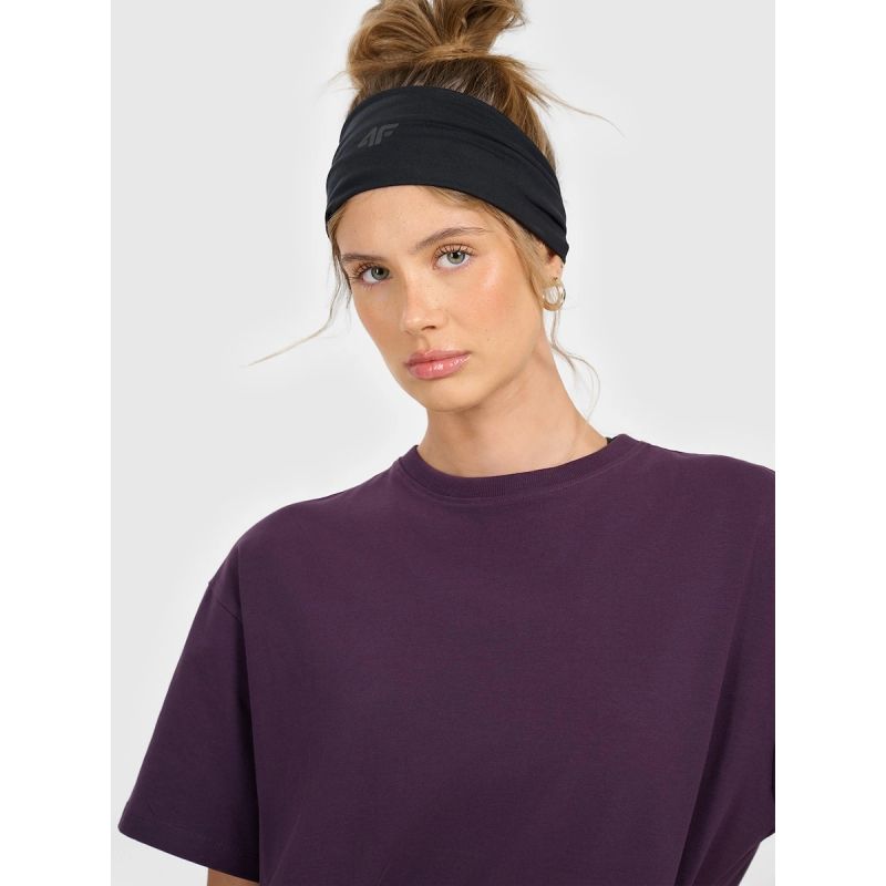 4F Women's loose plain T-shirt póló