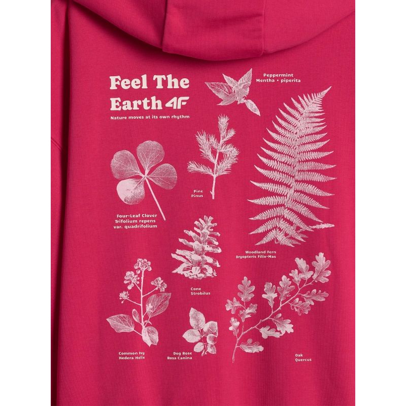 Women's loose sweatshirt with hood 4F