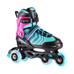 NH18192A 4in1 BLACK-PURPLE SIZE M(34-38) ROLLER SKATES WITH HOCKEY SLEEVE NILS EXTREME lila görkorcsolya