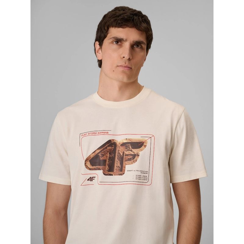 4F Men's regular printed T-shirt férfi póló 4FRSS26TTSHM4230-11S