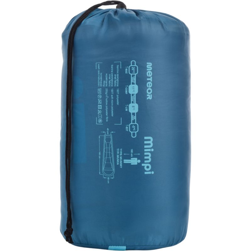 Meteor Mimpi Jr Sleeping Bag kék tourist equipment, sleeping bags