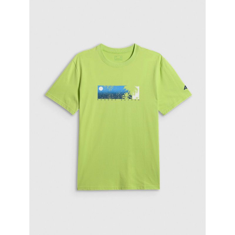 4F Men's regular printed T-shirt 3xl póló 4FWSS26TTSHM3335-42S