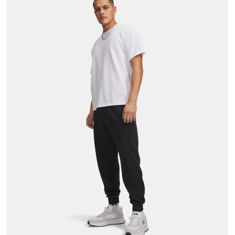 Under Armour Men’s Rival Fleece Joggers, Black, 1379774 001, fekete férfi nadrág 143582M