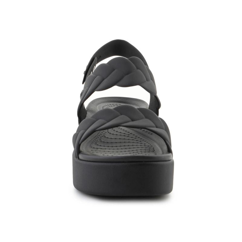 Crocs Brooklyn Woven Low Wedge W 209977-060 sandals Cipő