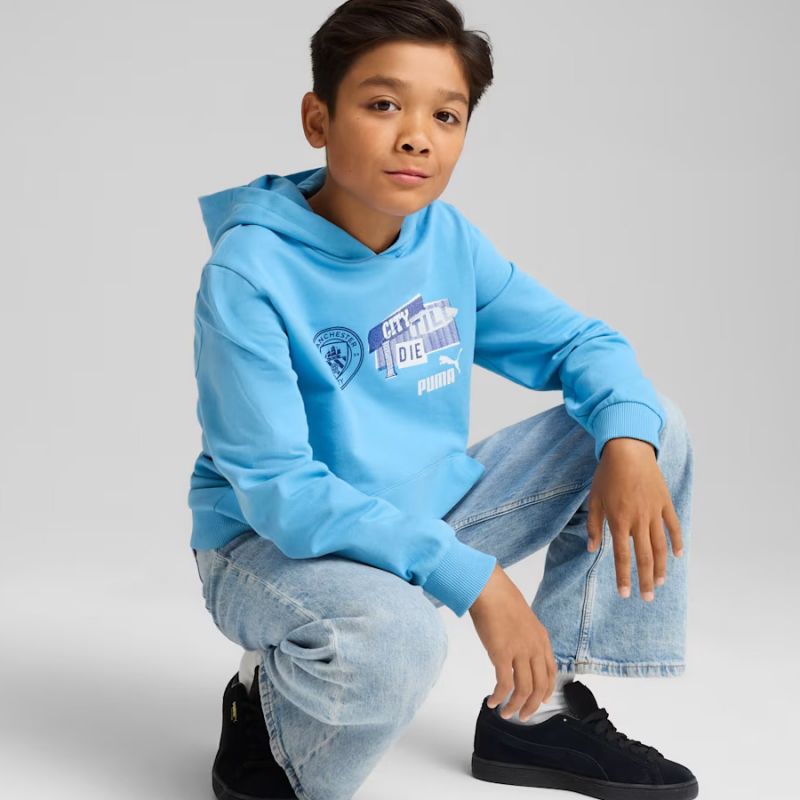 Puma Manchester City FtblNRGY Hoodie Jr 779122-39 sweatshirt Pulóver