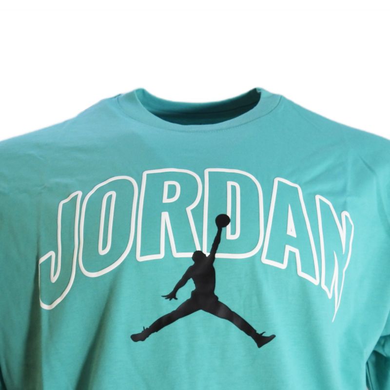 AIR Jordan Men's Brooklyn Arch Logo T-shirt Washed Teal - póló