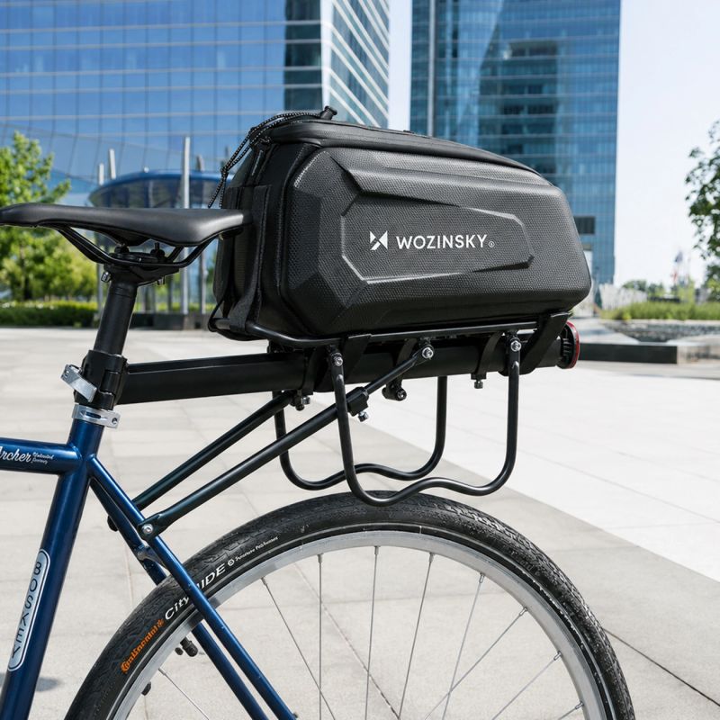 Wozinsky WSR-01B Bicycle Pannier for Trunk 9l - Black fekete elektronika 304004-198905