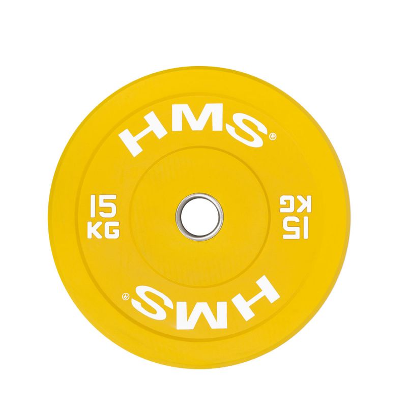 HMS YELLOW BUMPER Olympic Plate 15 kg CBR15 sárga póló 17-61-022