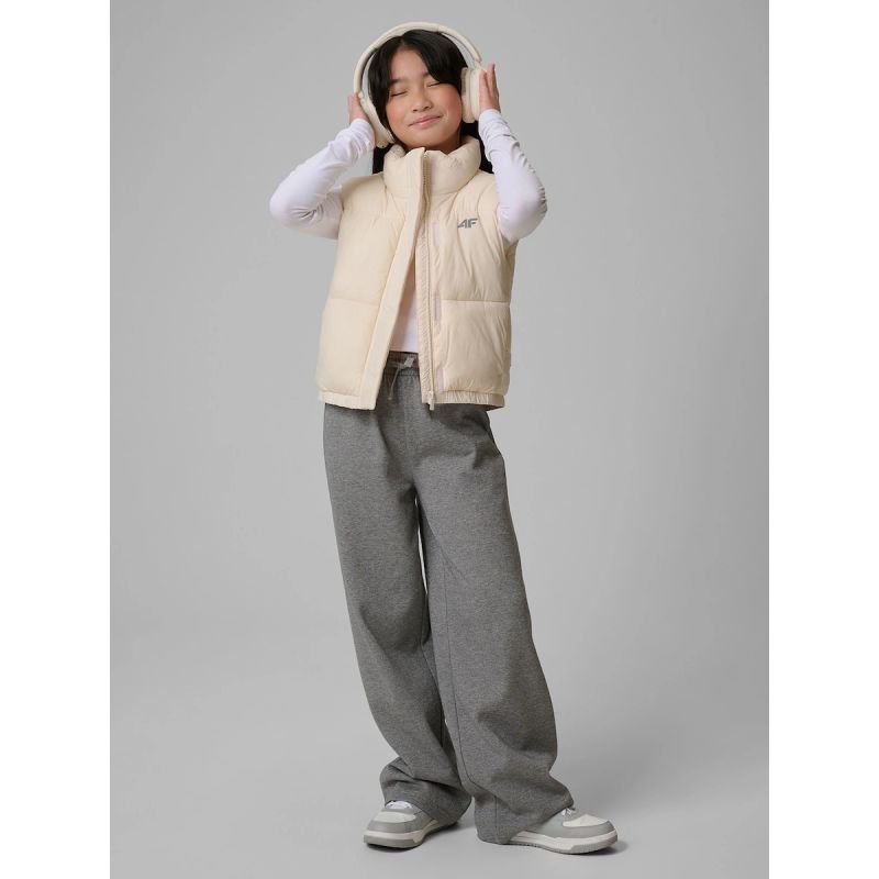 Girls' vest with synthetic filling 4F 4FJWSS26TVJAF312-12S mellény