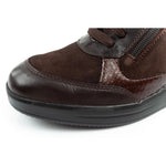 Scholl Emma Laces Women's Sports Leather Brown Platform barna shoes