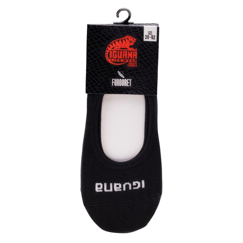 Iguana Socks Fundoret fekete zokni 92800555416