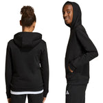 adidas Entrada 26 Hoody black JZ6569 104cm kapucnis pulóver