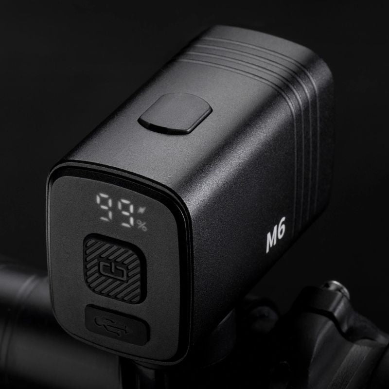 Rockbros M6 1000 lm front rechargeable bike light 2800 mAh - black