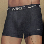 Nike men's boxer briefs 3 pack BLACK - 0000KE1156-BAV fekete alsónemű