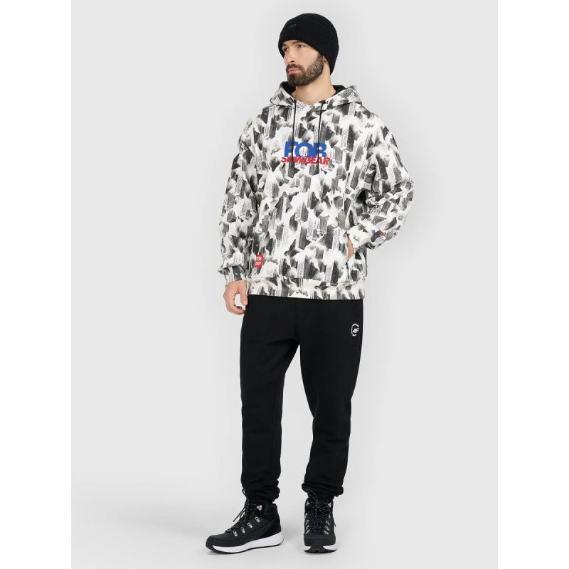 Men's loose hooded sweatshirt 4F 4FRAW25TSWSM2569-91A kapucnis pulóver