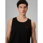 Regular sleeveless shirt for men, smooth, 4F